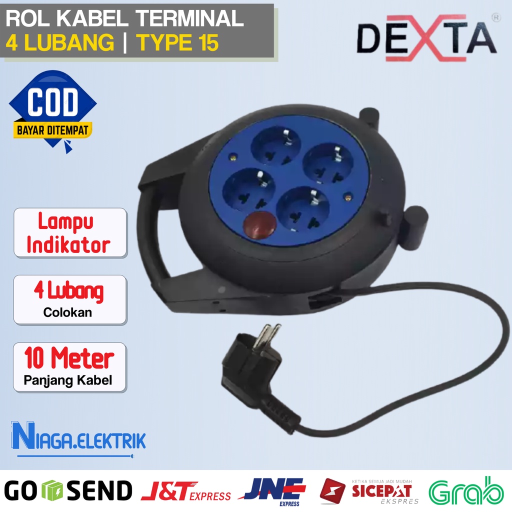 Jual Rol / roll terminal sambungan steker stop kontak seteker gulung ...