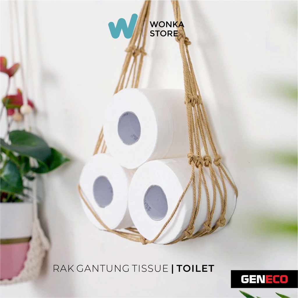 Jual RAK TISSUE GANTUNG Toilet Nordic Organizer Tisu Gulung Aesthetic ...
