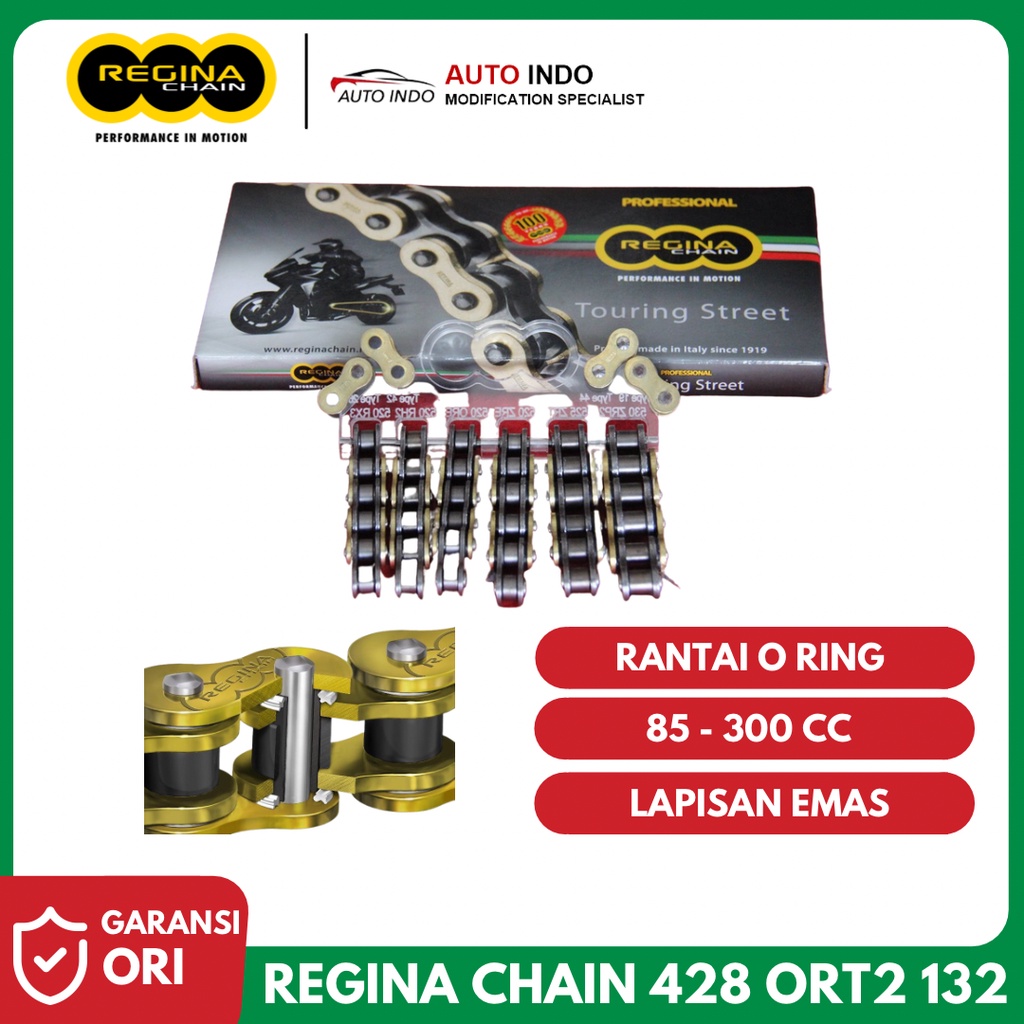 Jual Rantai Motor Regina Chain 428 ORT2 132 O Ring Touring Street ...