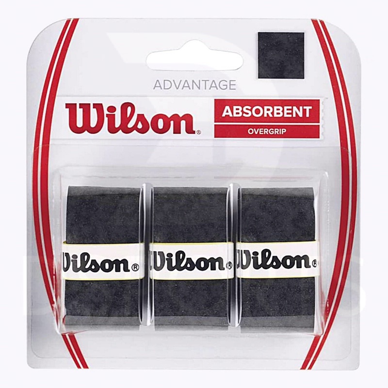 Wilson AbsorbX Overgrip 3-Pack Black | Wilson Padelgrip