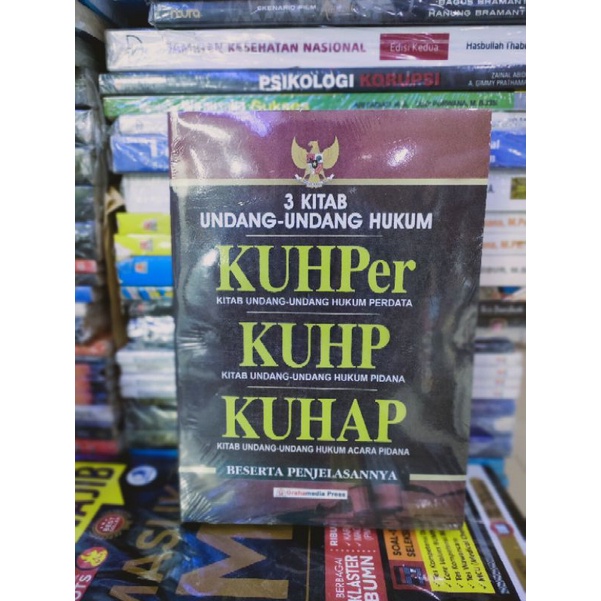 Jual Tiga Kitab Undang Undang Hukum Kuhper Kuhp Kuhap Beserta ...