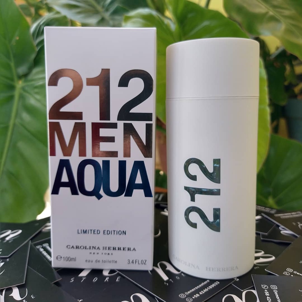 BISA COD PARFUM PRIA CAROLINA HERERAA 212 MEN AQUA EDT [100mL] ORIGINAL  REJECT DOUBLE BOX