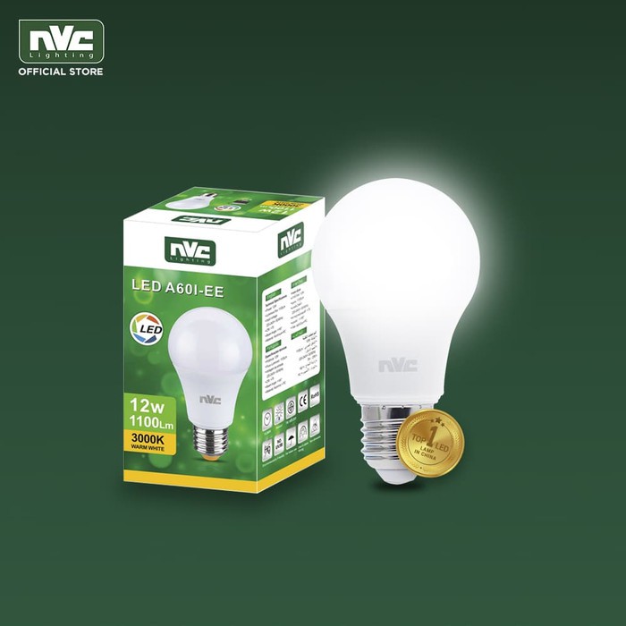 Jual LED A60I-EE 12W 3000K 220-240V / LAMPU LED NVC A60I EE / LAMPU NVC ...