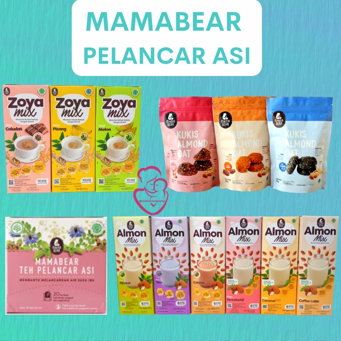 Jual Mamabear Asi Booster Pelancar Asi Almon Mix Zoya Kukis Dan Teh