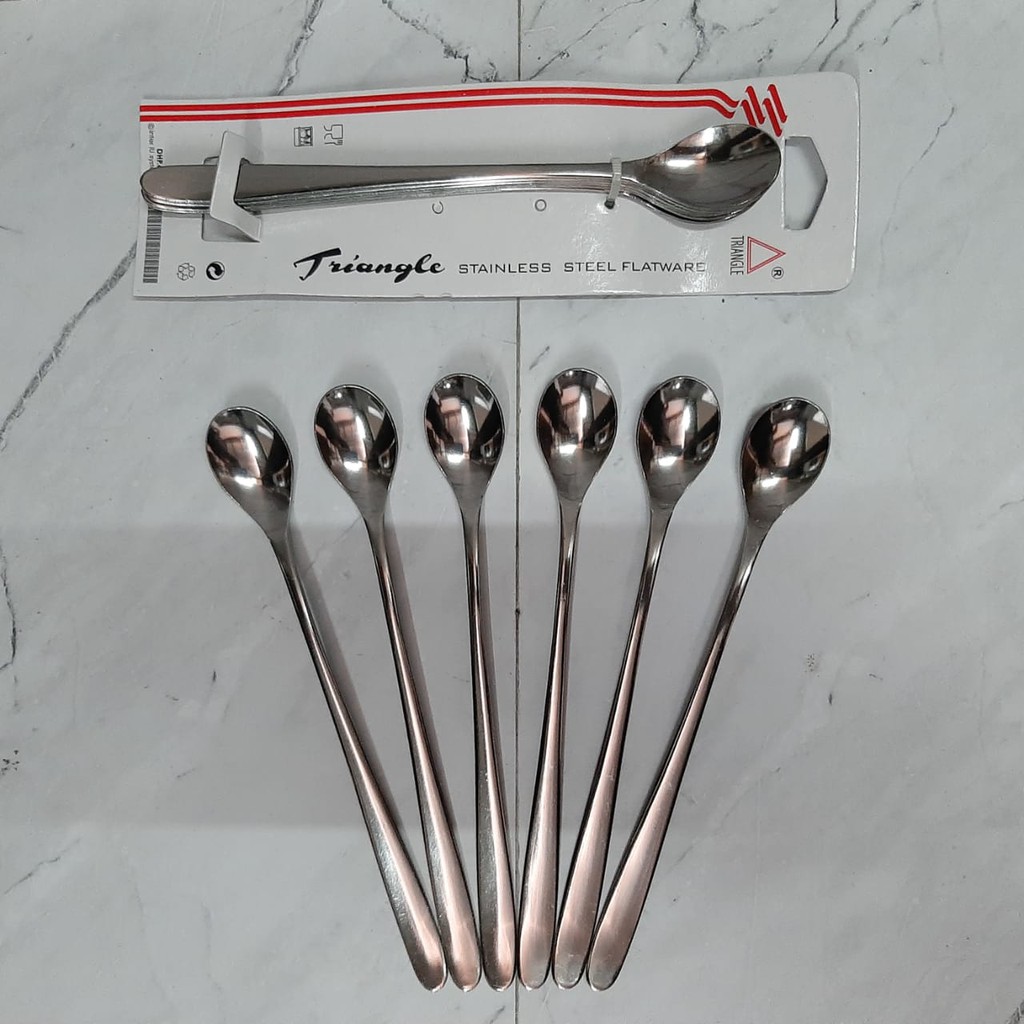 Jual Cooktail Spoon TRIANGLE TANICA CT-08/ Iced Tea Spoon (6pcs ...