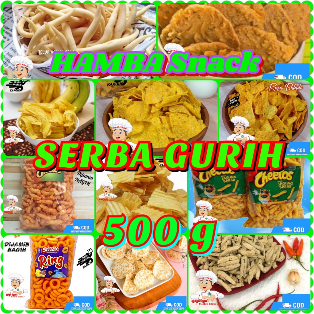 Jual Serba Gurih 500g Hamba Snack Aneka Makanan Ringan Murah Rasa