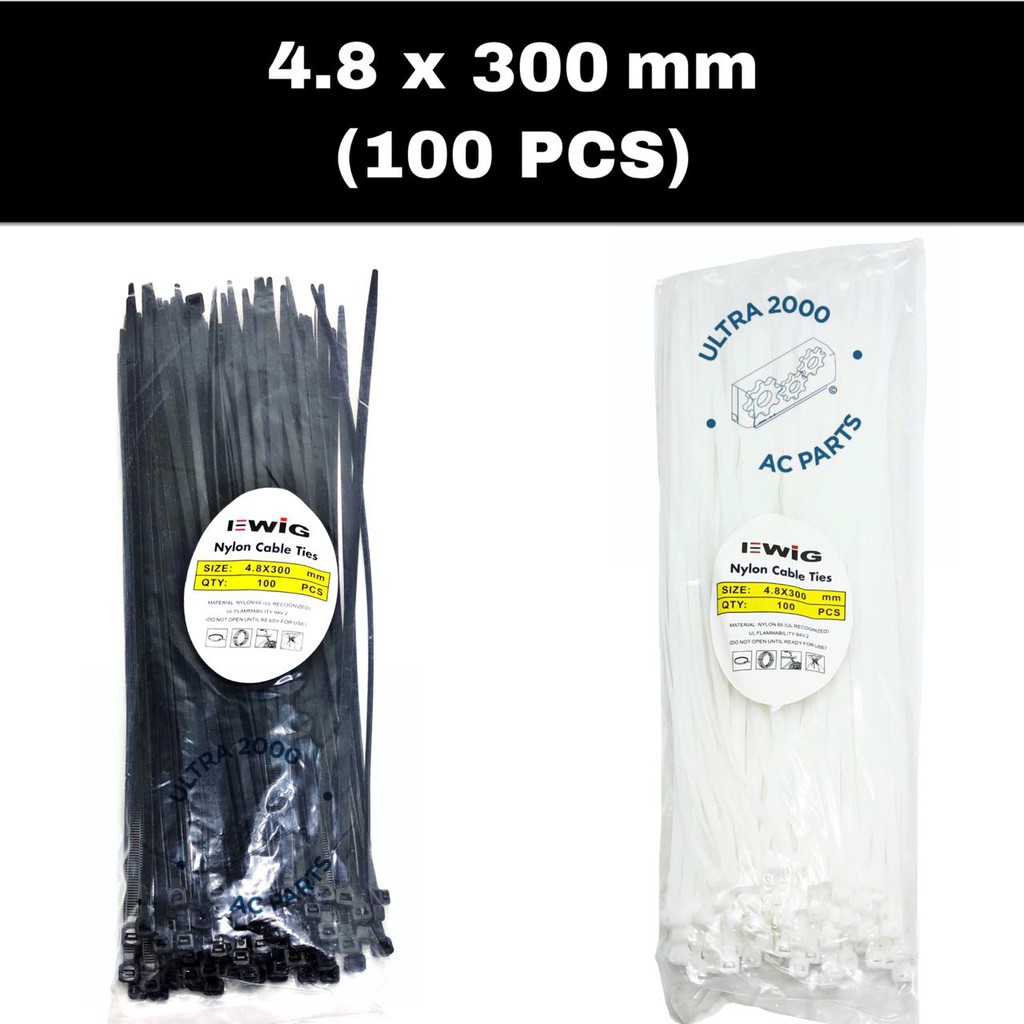 Forgefix FORCT300N Fascette Fermacavi In Nylon 4,8x300 Mm – Trasparenti/Naturali, Confezione Da 100 Pezzi, Utilizzo Universale Per Casa, Elettrico, Giardinaggio