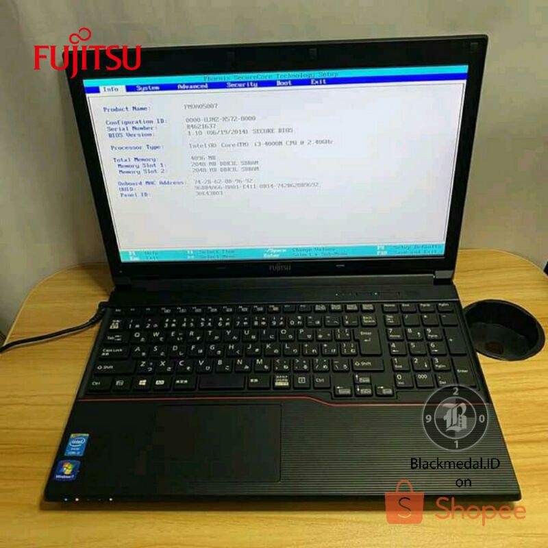 Fujitsu LifeBook A574 Mulus Bekas Original Ram 4GB 15 Inch