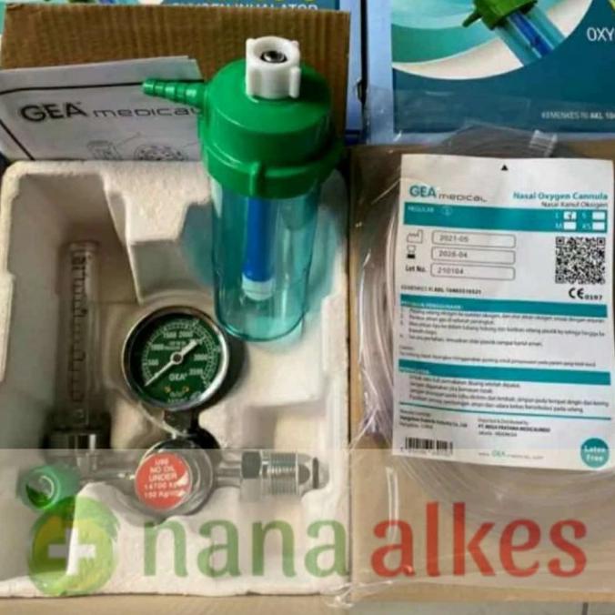 Jual Regulator Tabung Oksigen Oxygen Inhalator O Gea Medical Yr Shopee Indonesia