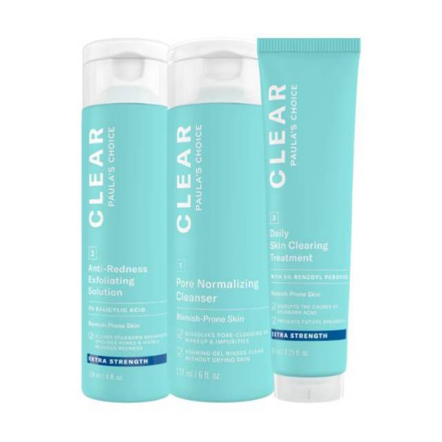 Jual PAULA'S CHOICE CLEAR EXTRA STRENGHT KIT Fullsize Shopee Indonesia