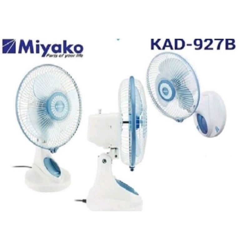 Jual MIYAKO KAD-927 B Kipas Angin Wallfan Desk Fan Dinding Meja Duduk 2 ...