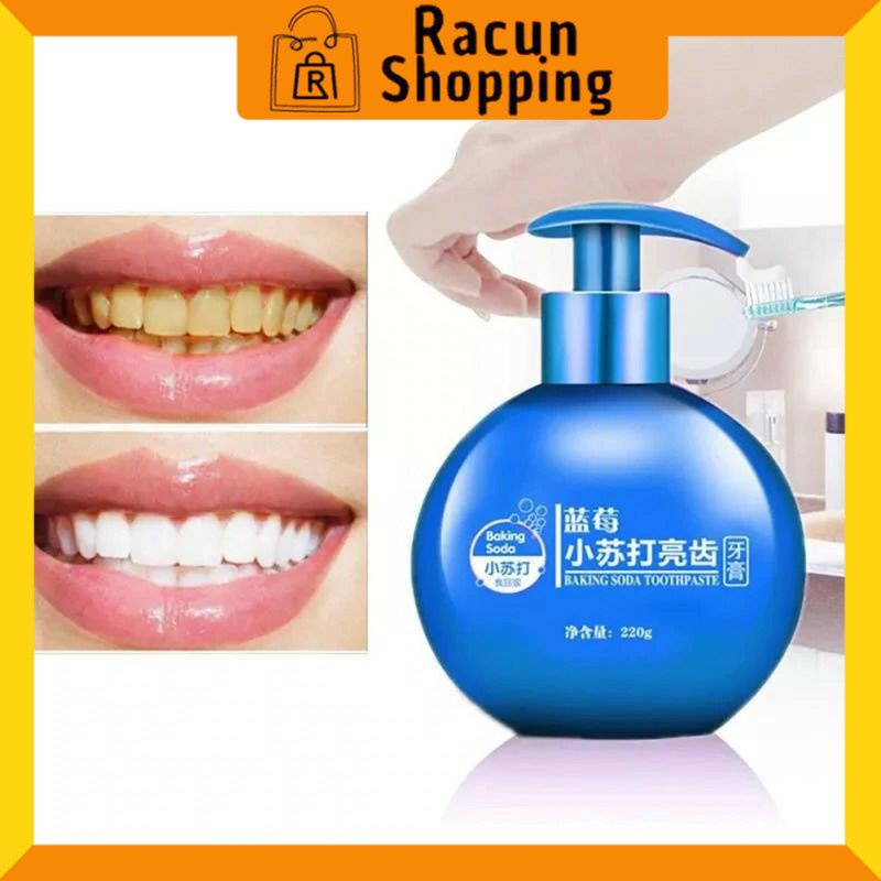 Jual RACUN SHOP PASTA GIGI BAKING SODA/TOOTHPASTE 220G PEMUTIH GIGI