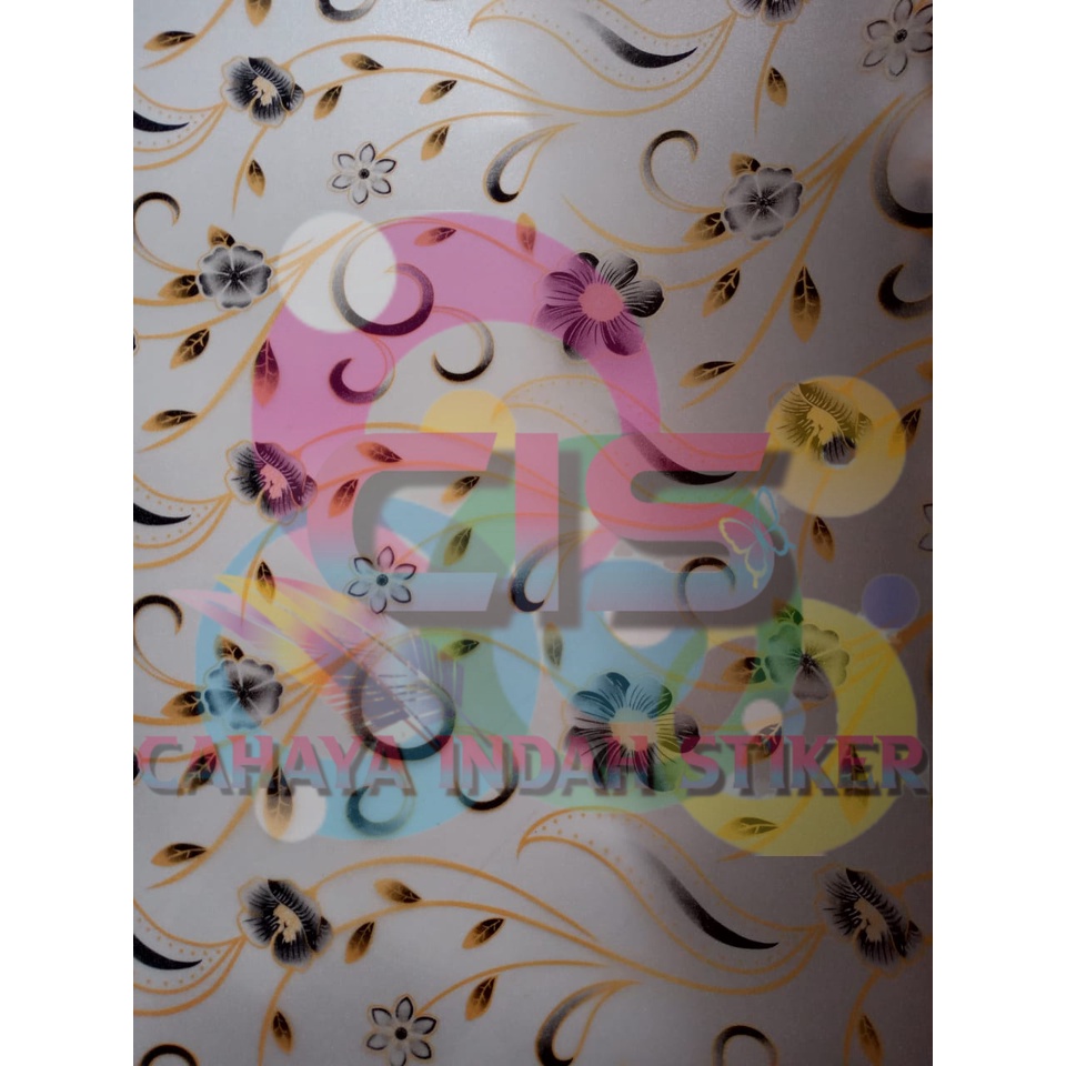 Jual Stiker Kaca Sanblast / Sticker Sunblast Sandblast Motif Bunga ...