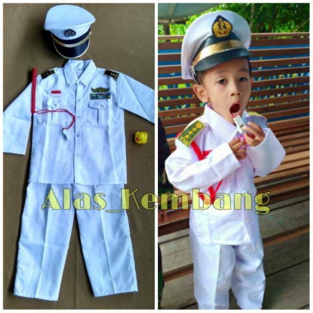 Jual Baju Profesi Anak Angkatan Laut/kostum AL /STELLAN AL Cowok ...