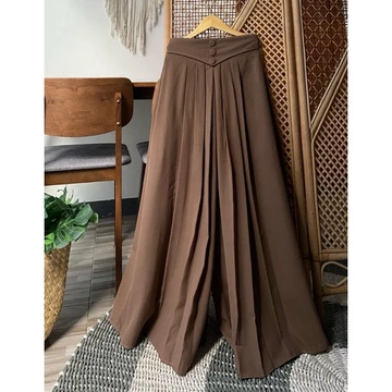 NAFISHA Kulot Wide Pant Kulot Lipit Kulot Kancing 3 Bahan Wolfis Premium Crinkle Premium
