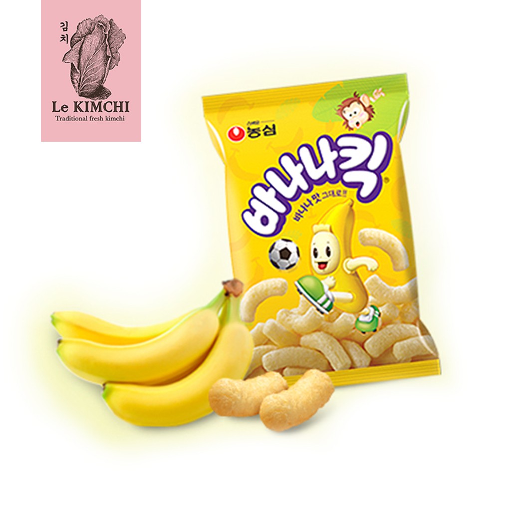 Jual Nongshim Banana Kick Snack Korea rasa pisang 45 g Shopee Indonesia