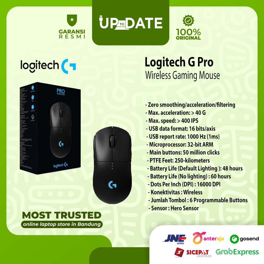 Jual Logitech G Pro Wireless Gaming Mouse | Shopee Indonesia