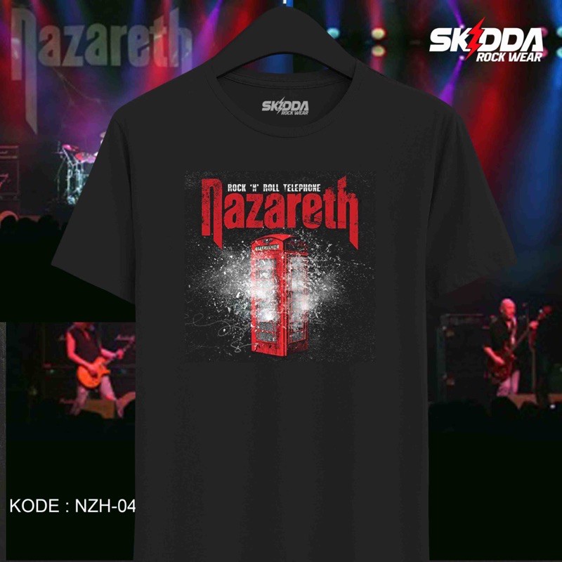 Maglietta Nazareth Razamanaz, Hard Rock Band, Uomo, Manica Corta, Taglie (Nera, M)