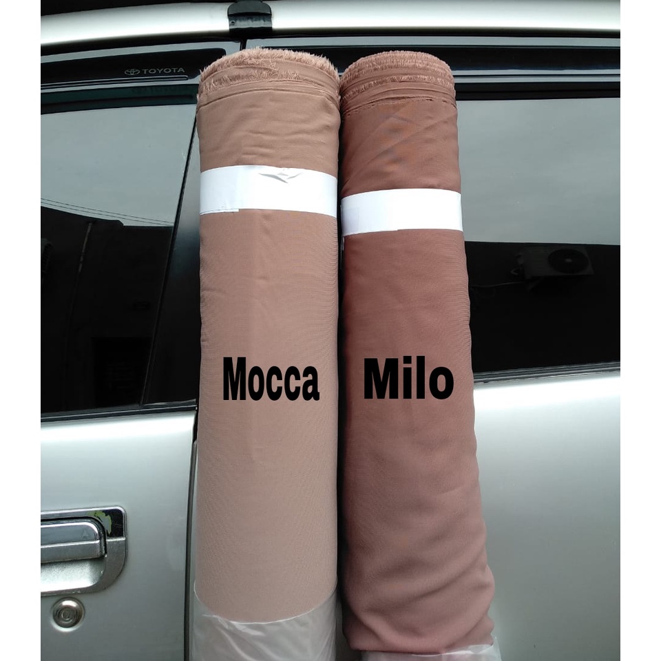 Jual Kain Wolfis Meteran Warna Mocca | Shopee Indonesia