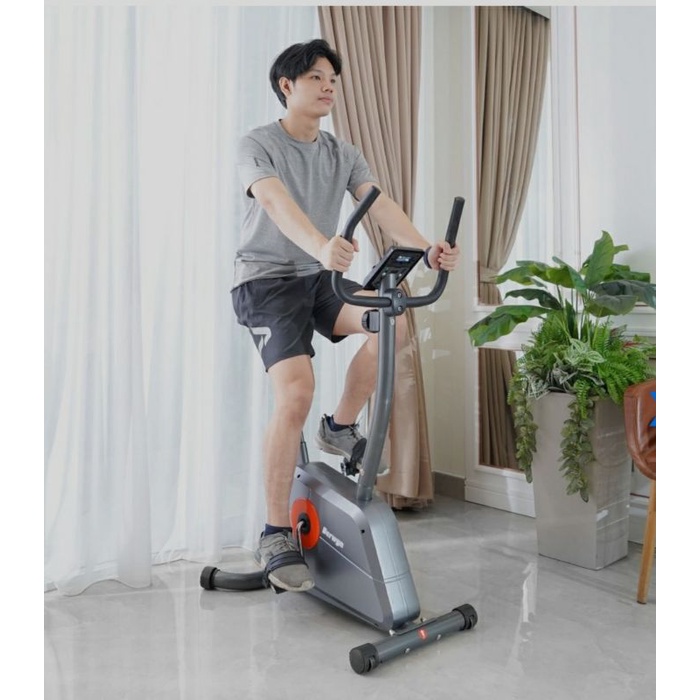 Jual Berwyn Sepeda Statis B Pembakar Kalori Orange Abu Abu Alat Gym Pembentuk Otot Kaki