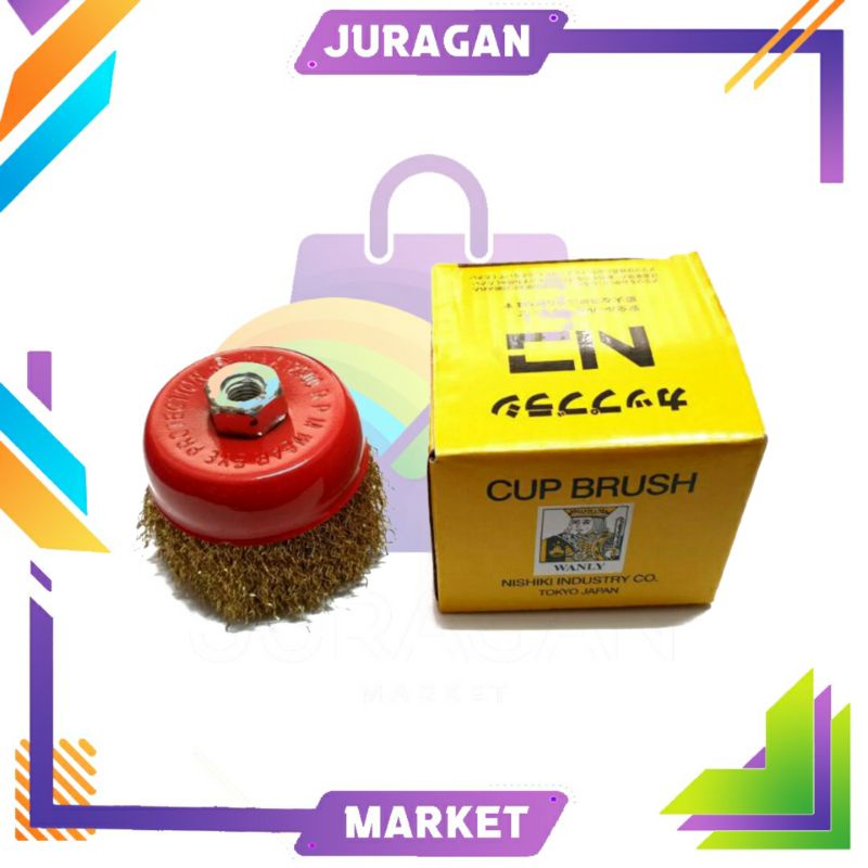 Jual Sikat Mangkok King 3" / Sikat Kawat / Cup Brush Gerinda Shopee