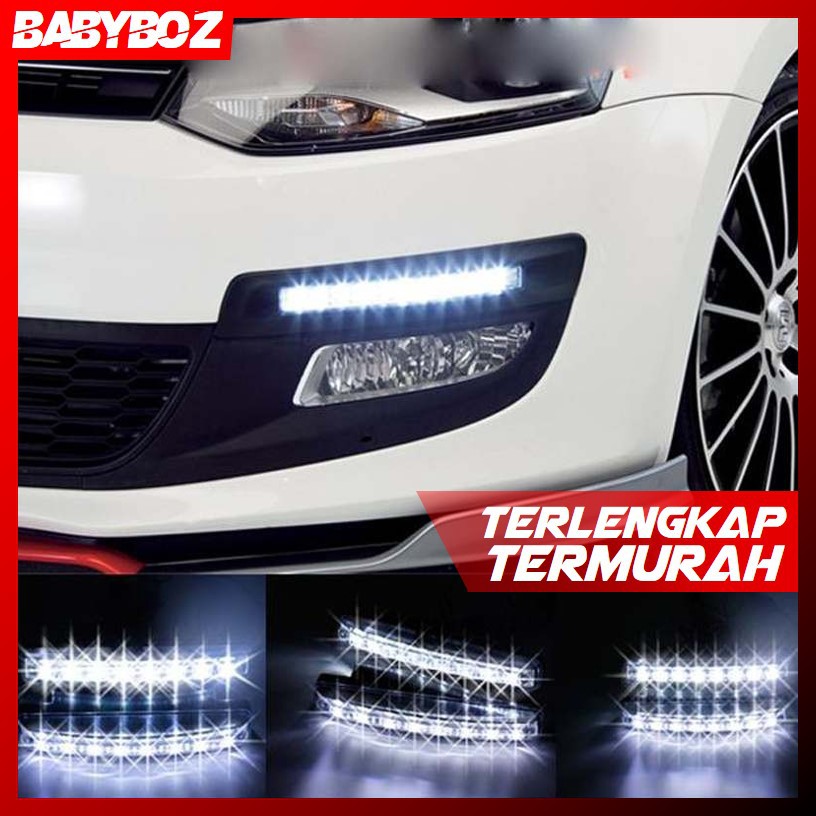 Jual Lampu Fog Light Mobil Daytime LED 6000K 12V - LDN - Black | Shopee ...