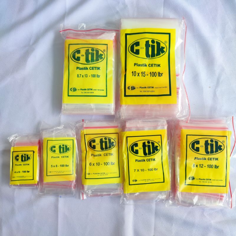 Jual Plastik Klip Ctik X X X Isi Lembar Plastic Ziplock