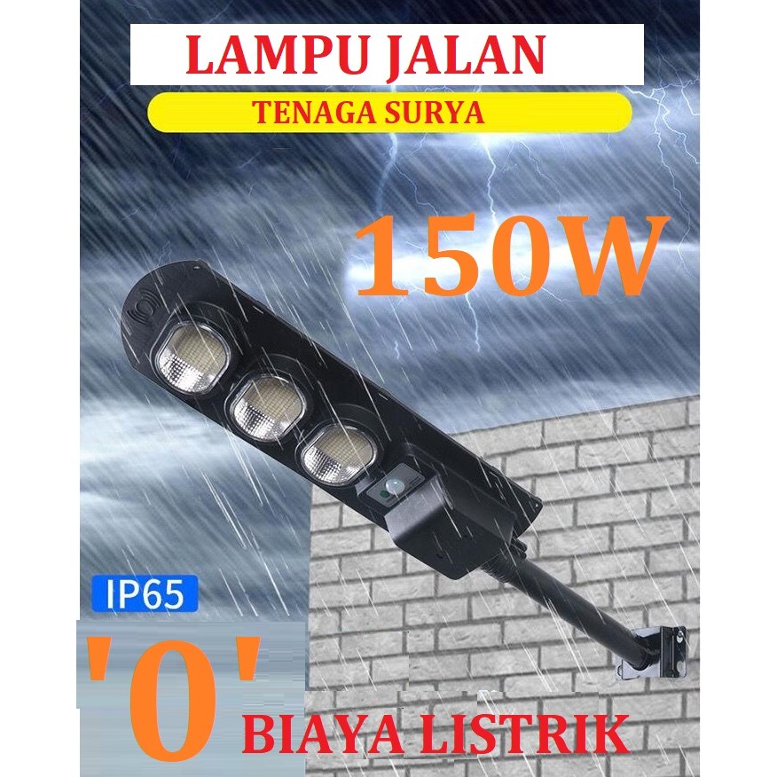 Jual LAMPU JALAN SOLAR CELL / TENAGA SURYA 150WATT ALL IN ONE - 150W ...