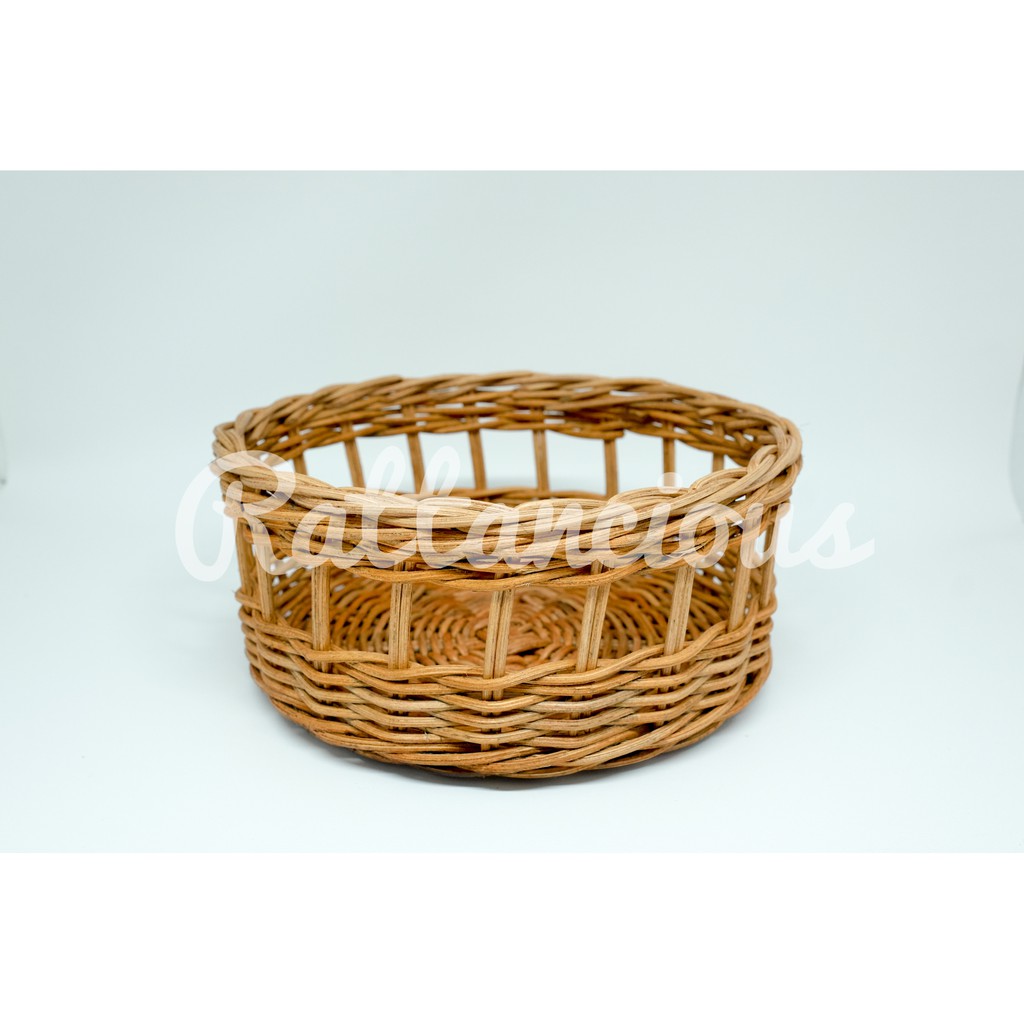 Jual Keranjang Rotan Bulat Hole D18x8 cm Warna | Shopee Indonesia