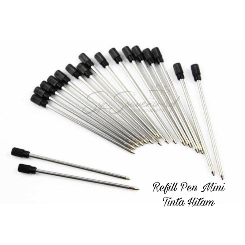 Jual Isi Ulang Pulpen Mini Refill Pulpen Isi Pena Mini Tinta Hitam Shopee Indonesia