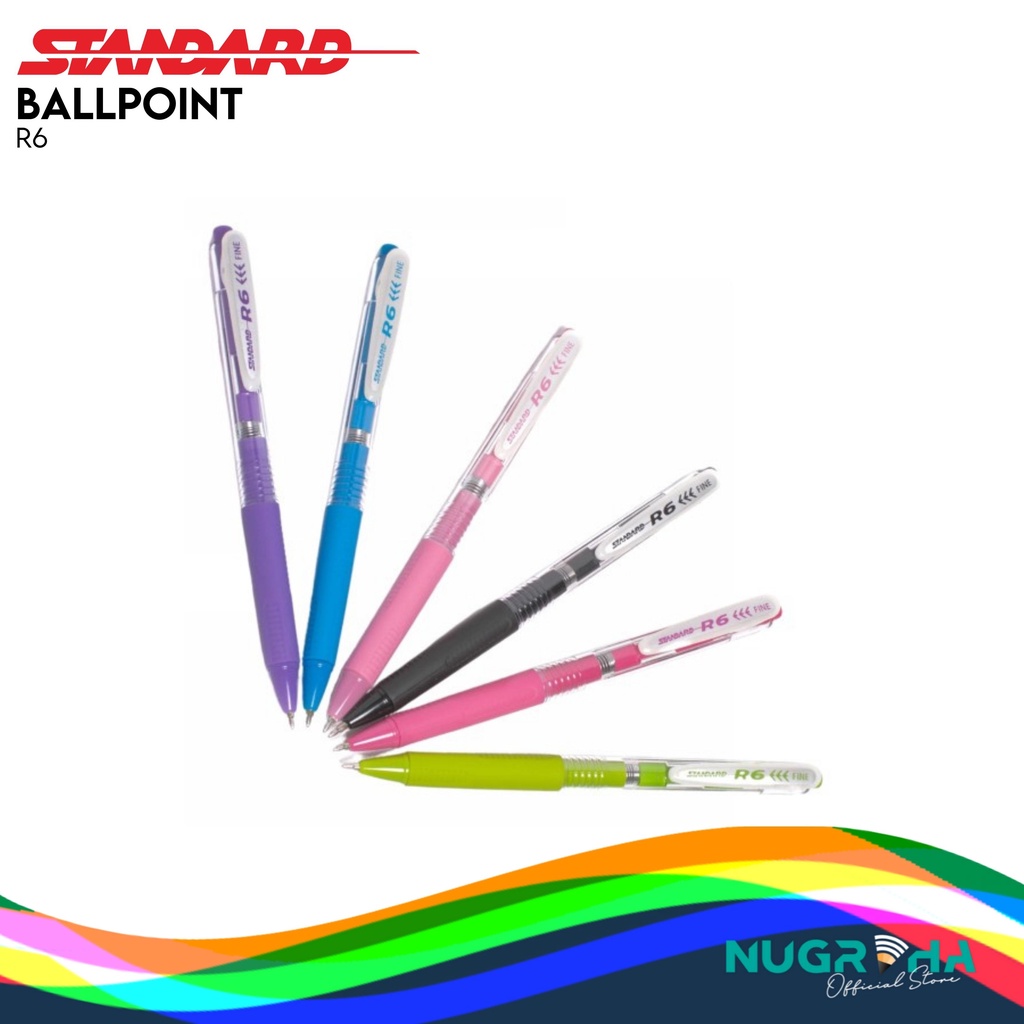 Jual STANDARD BALLPOINT / PULPEN / PENA R6 Shopee Indonesia