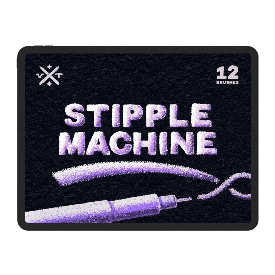 Jual Procreate Brush - Stipple Machine for Procreate | Shopee Indonesia