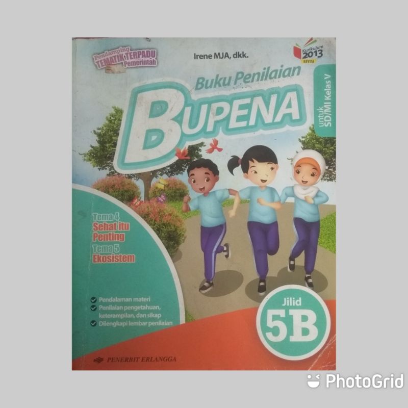 Jual BUKU PENILAIAN BUPENA UNTUK SD/MI KELAS V.JILID 5B K13 REVISI OLEH ...