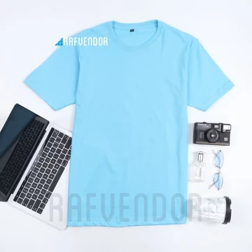 Kaos Polos Premium Cotton Combed 30S Reaktif Pria Wanita S D Xxl Xxxl Bisa Utk Sablon Dtg