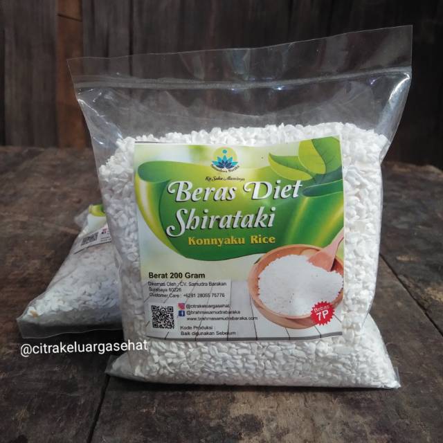 Jual Beras Shirataki Beras Diet Konnyaku Rice Beras Konyaku Beras ...