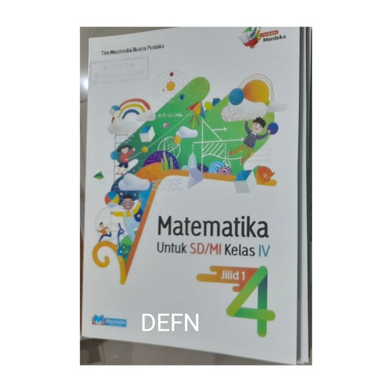 Jual Buku Matematika kelas 4 jilid 1 dan 2 kurikulum Merdeka Masmedia ...