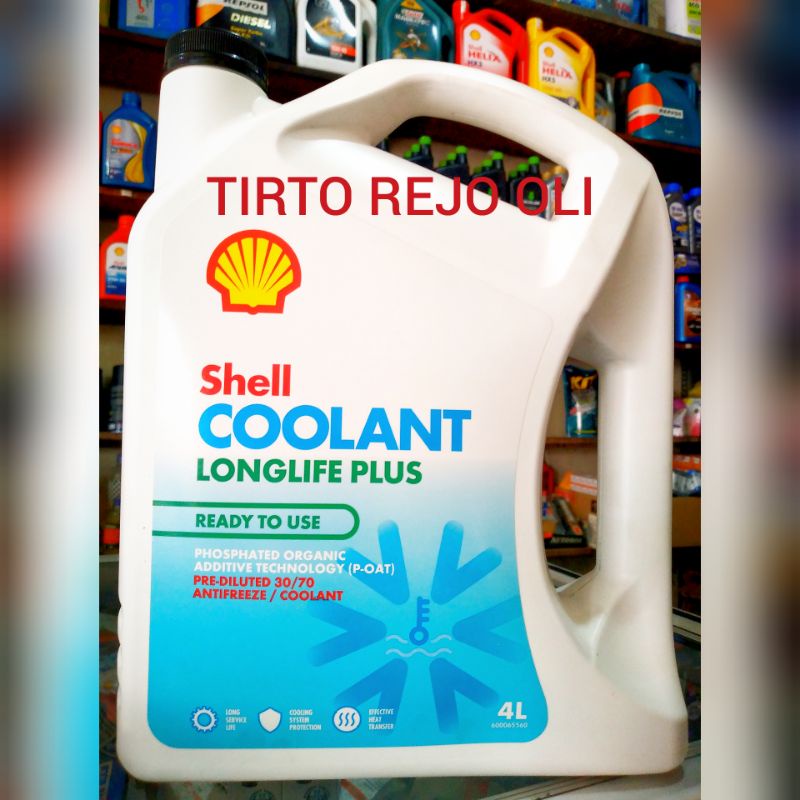 Jual SHELL RADIATOR COOLANT LONGLIFE PLUS GALON 4L | Shopee Indonesia