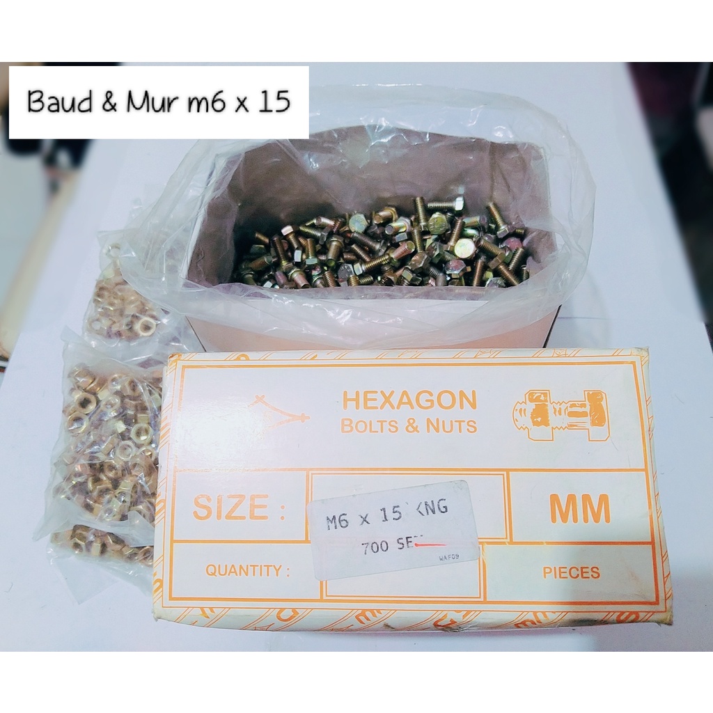 Jual Mur Baut Kuning Ukuran M Berbagai Ukuran Hexagon Bolts And Nuts