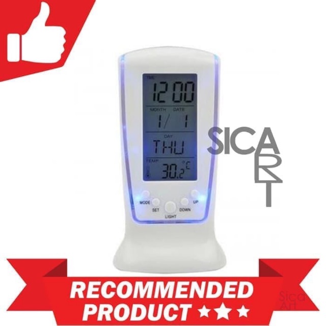 Jual Jam Alarm Digital Clock LED Temperature Suhu Calendar Display