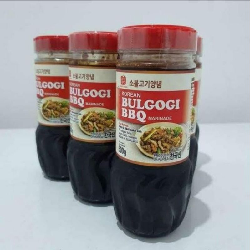 Jual Sauce Saus Bulgogi Barbeque Barbecue BBQ Marinade Jinsung 500gr ...