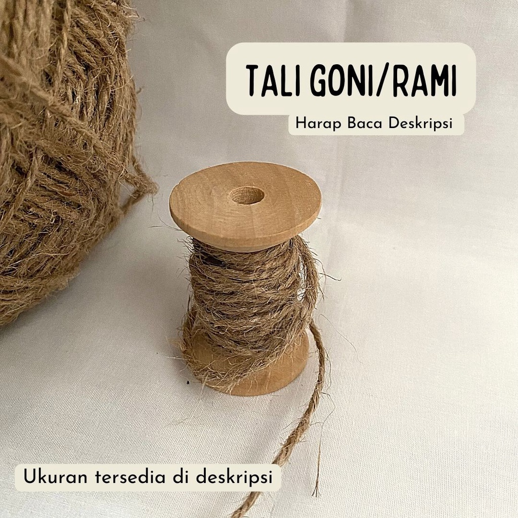 Jual Tali Goni Tali Rami Tali Serat Tebal Ply Dan Ply Tanpa Minimal Order Shopee Indonesia