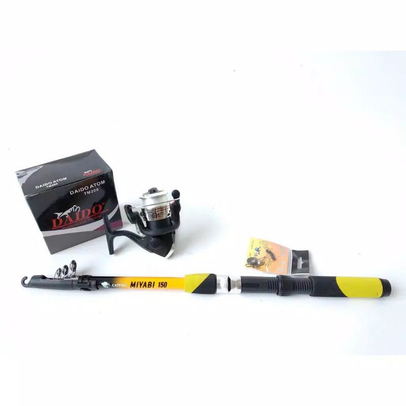 Jual SET ALAT PANCING TERMURAH DENGAN REEL DAIDO ATOM 200 TERBAIK ...