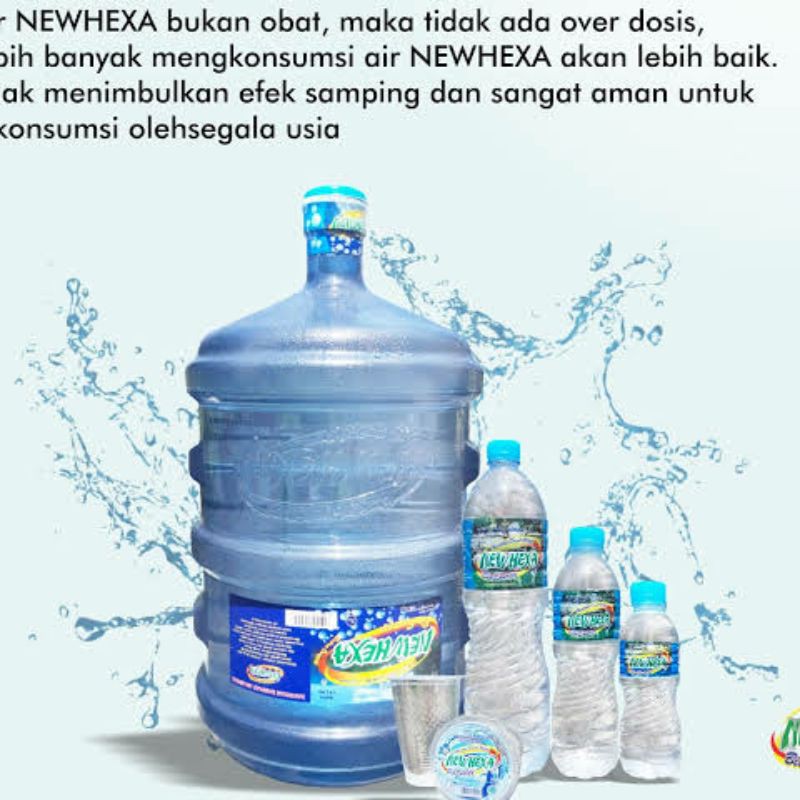 Jual NEW HEXA 600ML x 24PCS PURE WATER AIR MINERAL HEALTHY DRINK ...