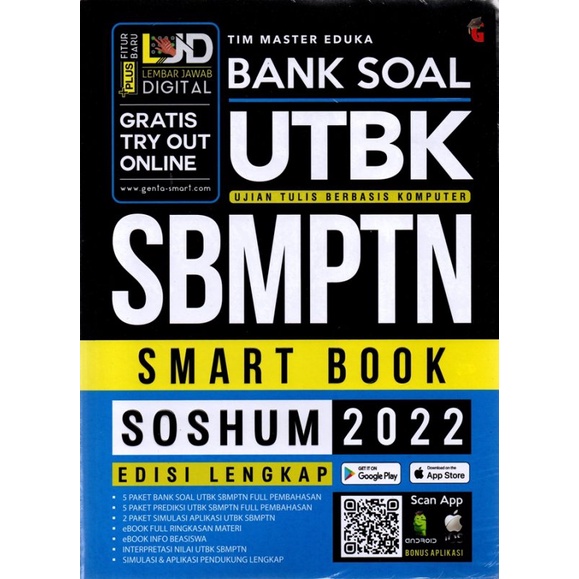 Jual Buku Bank Soal Soshum Utbk Sbmptn 2022 Oleh Tim Master Eduka ...