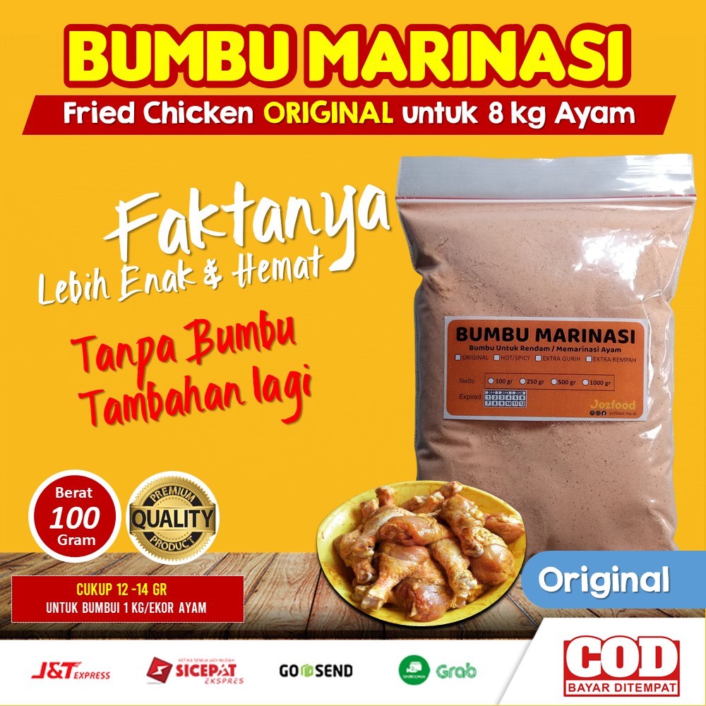 Jual Bumbu Marinasi Fried Chicken Dan Ayam Geprek Praktis Tanpa Bumbu ...