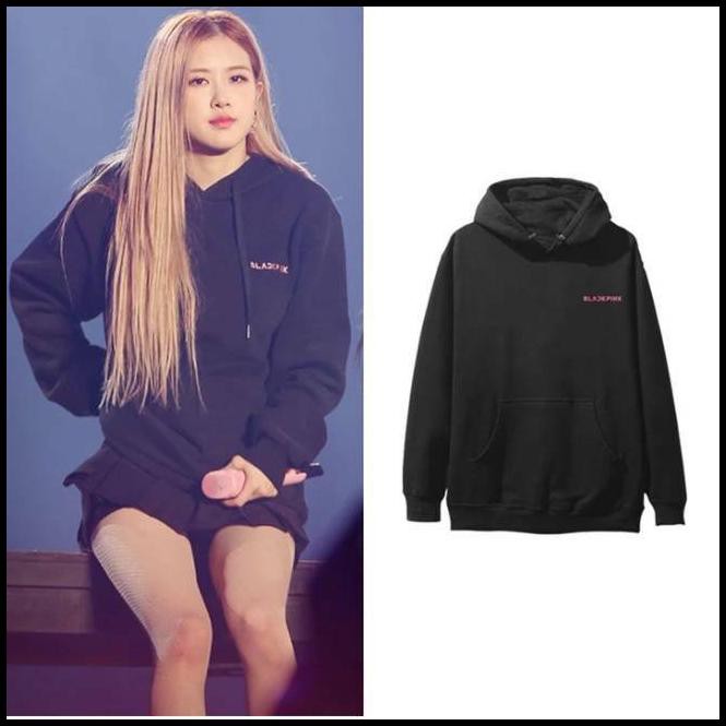 Hoodie top blackpink shopee