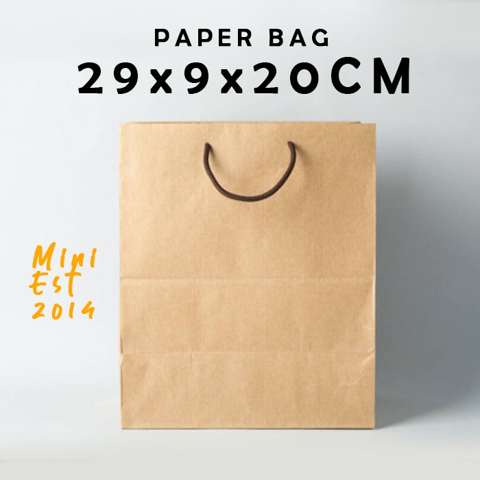 Jual Paper Bag Coklat Polos Besar X X Cm Paperbag Kado Souvenir