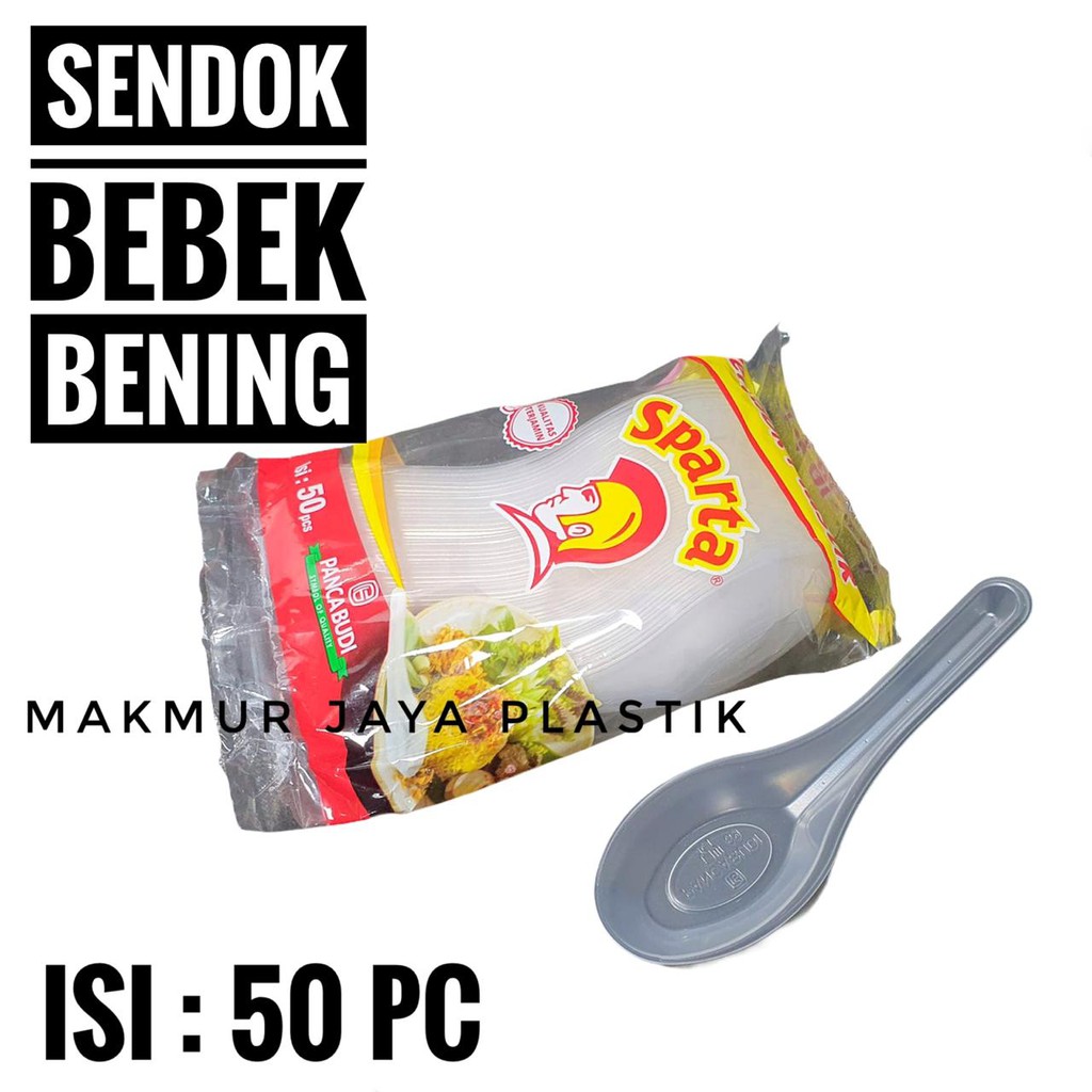 Jual Sendok Bebek Plastik Bening Isi Pc Shopee Indonesia