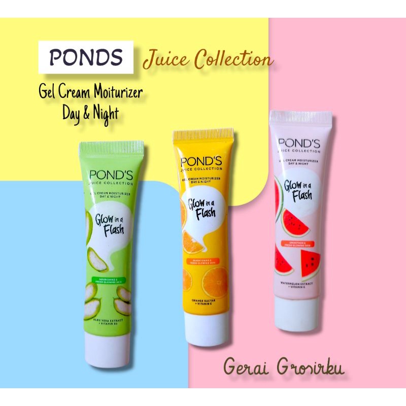 Jual PONDS Gel Cream Moisturizer Juice Collection Glow in a Flash isi
