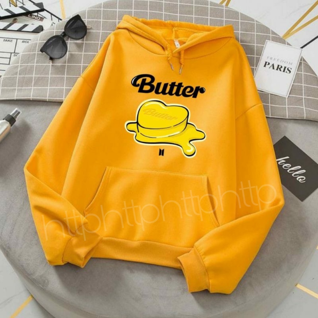 Jual COD HOODIE BUTTER BTS JAKET SWEATER ARMY KPOP KOREAN COTTON